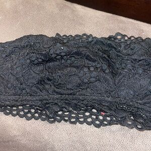 Aerie black strapless bralette 34C
